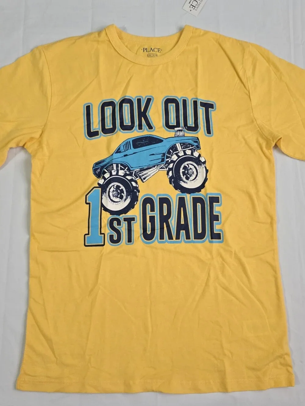 THE C PLACE Boys Yellow Monster Truck Graphic 